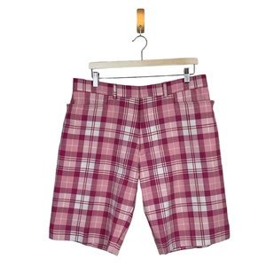 Ian Poulter Design Tartan Golf Shorts Size 36